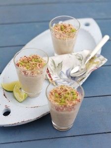 LIME AND RASPBERRY POSSET