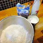 Place dry ingredients into a mixing bowl
