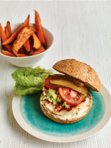THE ULTIMATE CHICKEN AND AVOCADO BURGER