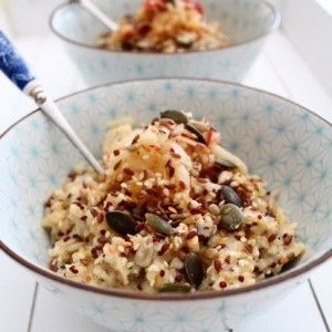 Quinoa, Grated Apple and Seeded Porridge