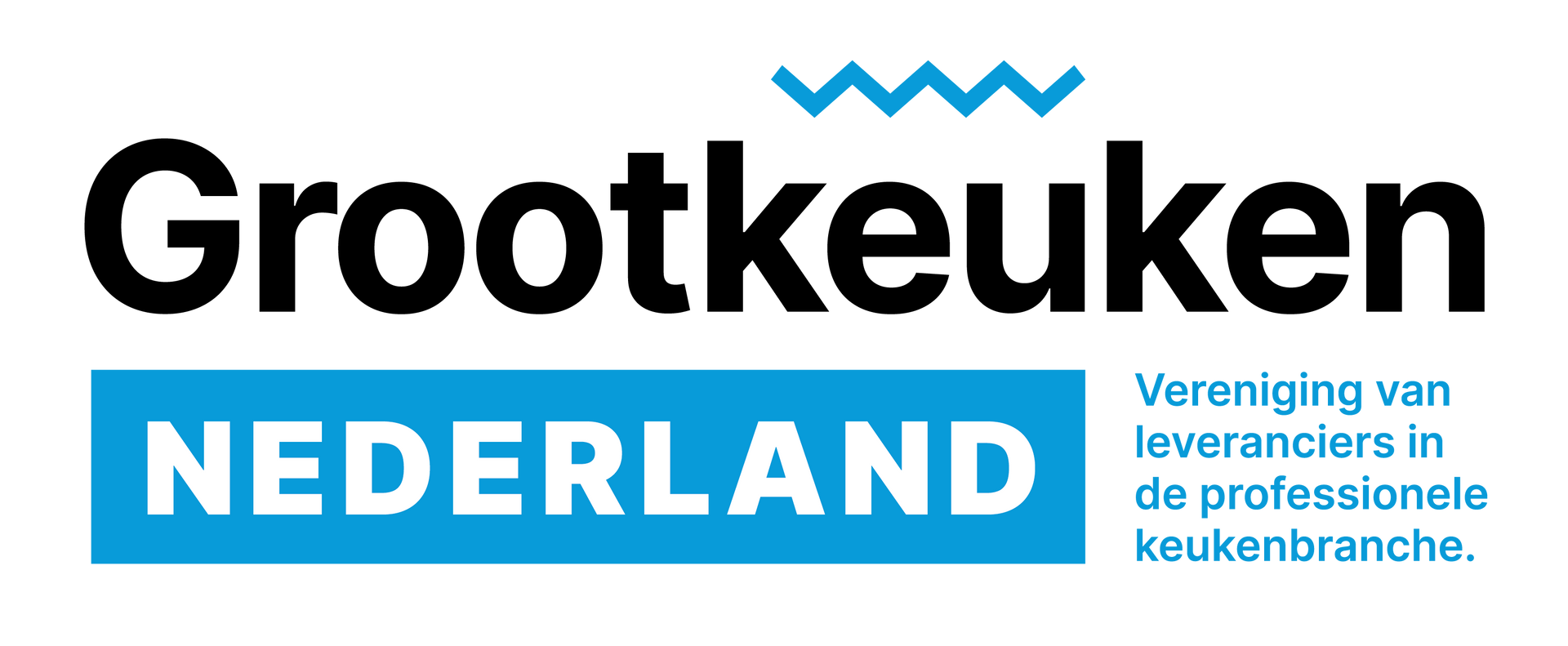 Een logo met daarop de tekst grootkeuken nederland