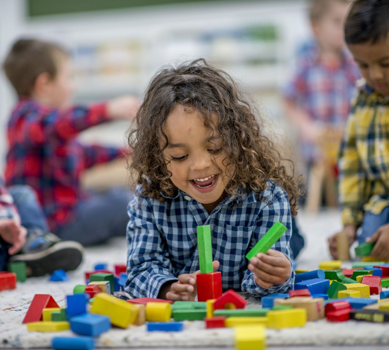 Playing Toy Blocks — Cottleville, MO — Great Beginnings Day Care And Preschool