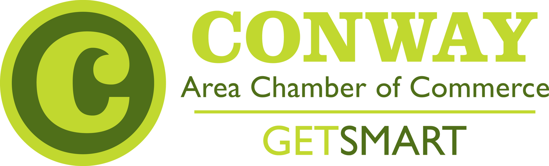 A logo for conway area chamber of commerce