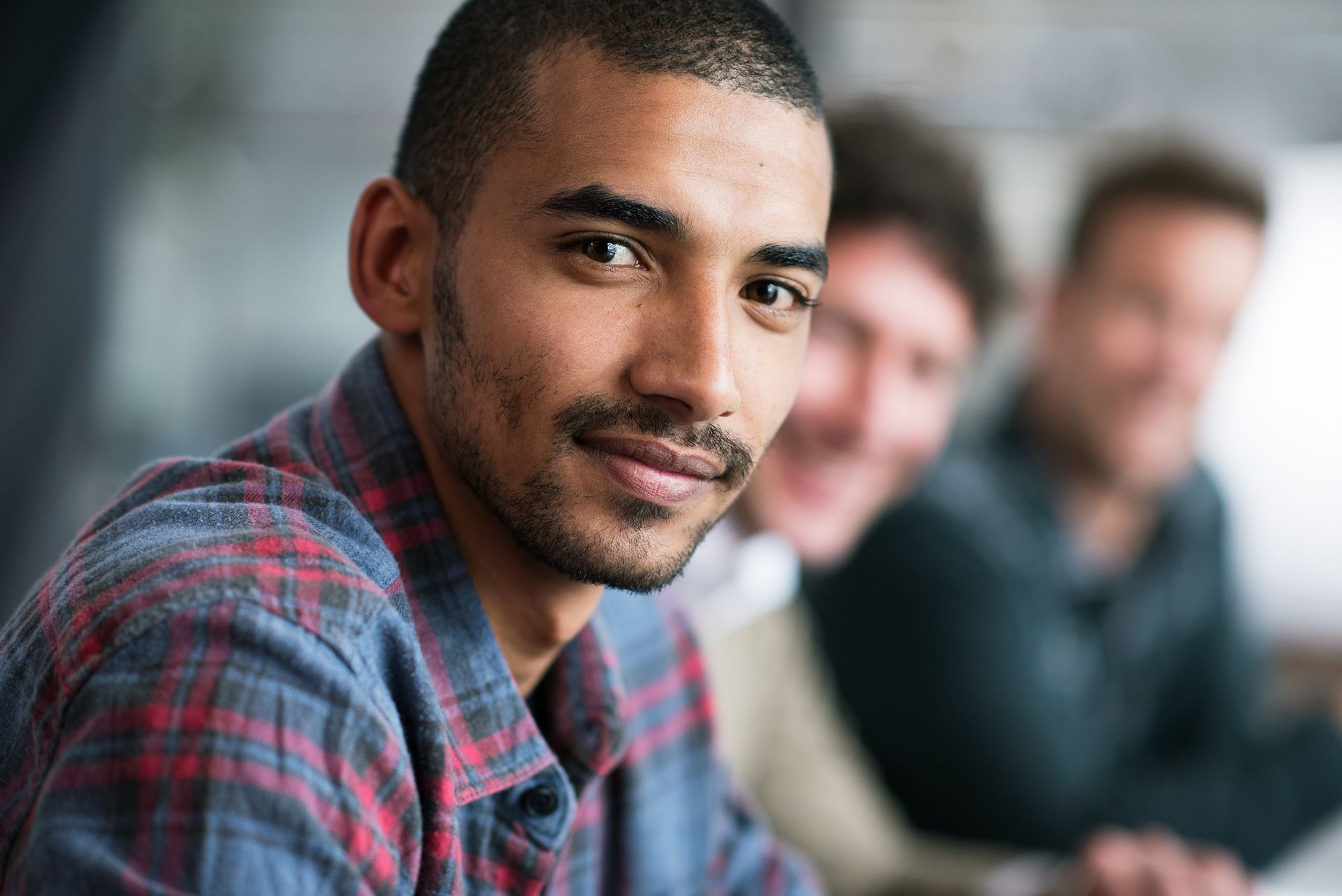 Young man listening