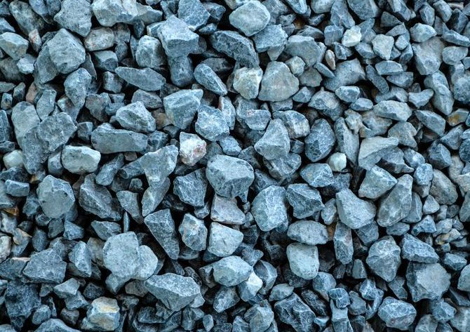 A Pile of Blue Gravel is Sitting on the Ground — Dubbo Soils & Landscaping Supplies in Trangie, NSW