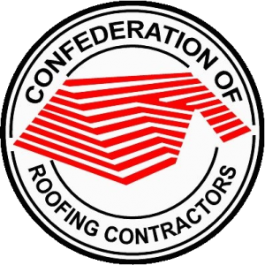 A picture of the Confederation of Roofing Contractors logo with a link to the profile page