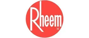 Rheem logo: White text