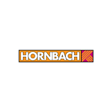 Het Hornbach-logo staat op een witte achtergrond.