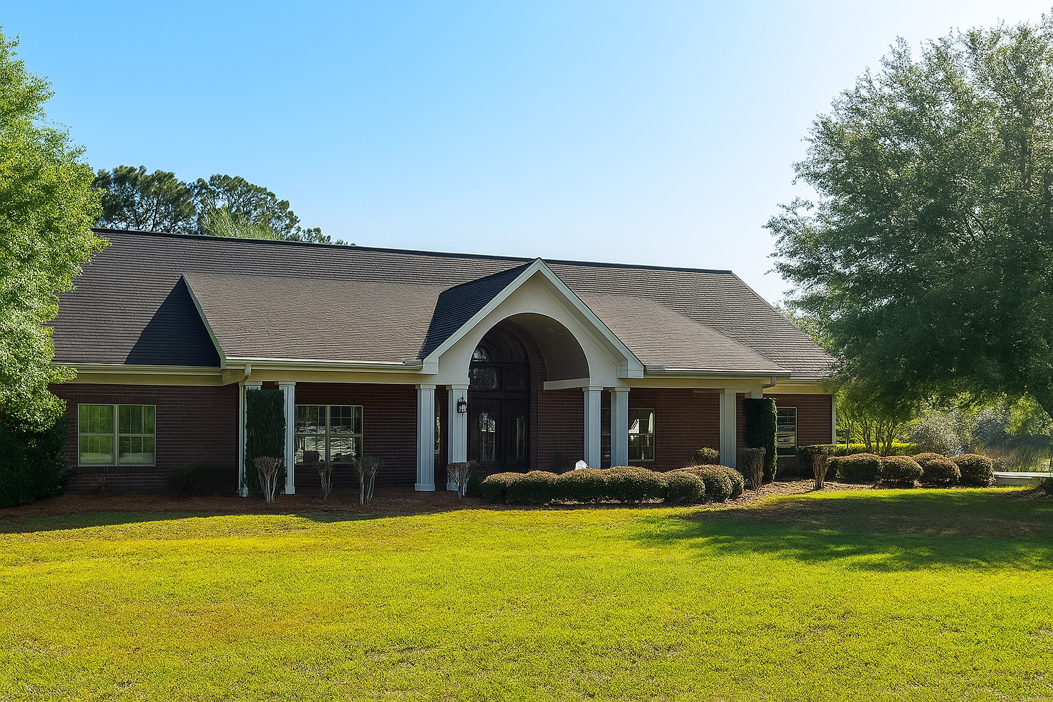 A bedroom with a single bed and a nightstand
