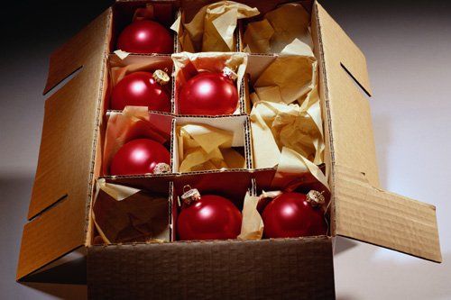 christmas decoration in a box