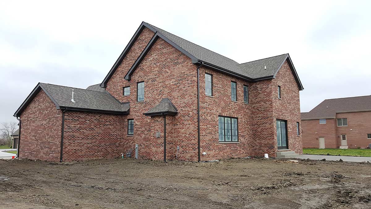 soffit, fascia, gutters. Dyer IN