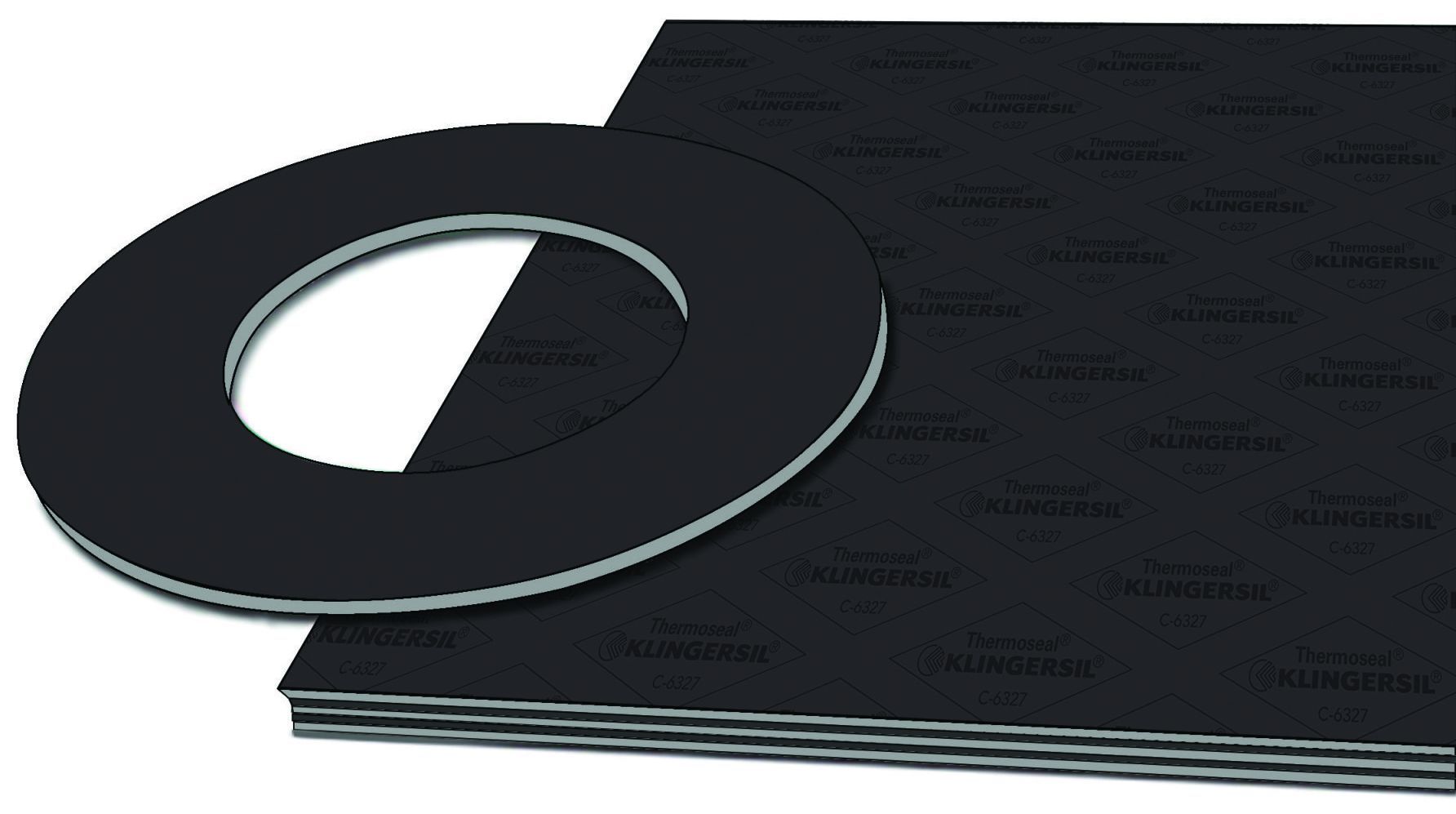 KLINGERSIL C-4401 compressed fiber sheet material with cut gasket