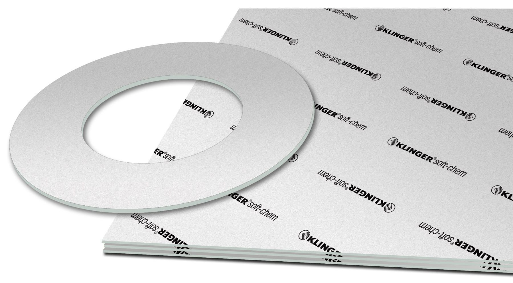 KLINGERSIL C-4201 compressed fiber sheet material with cut gasket