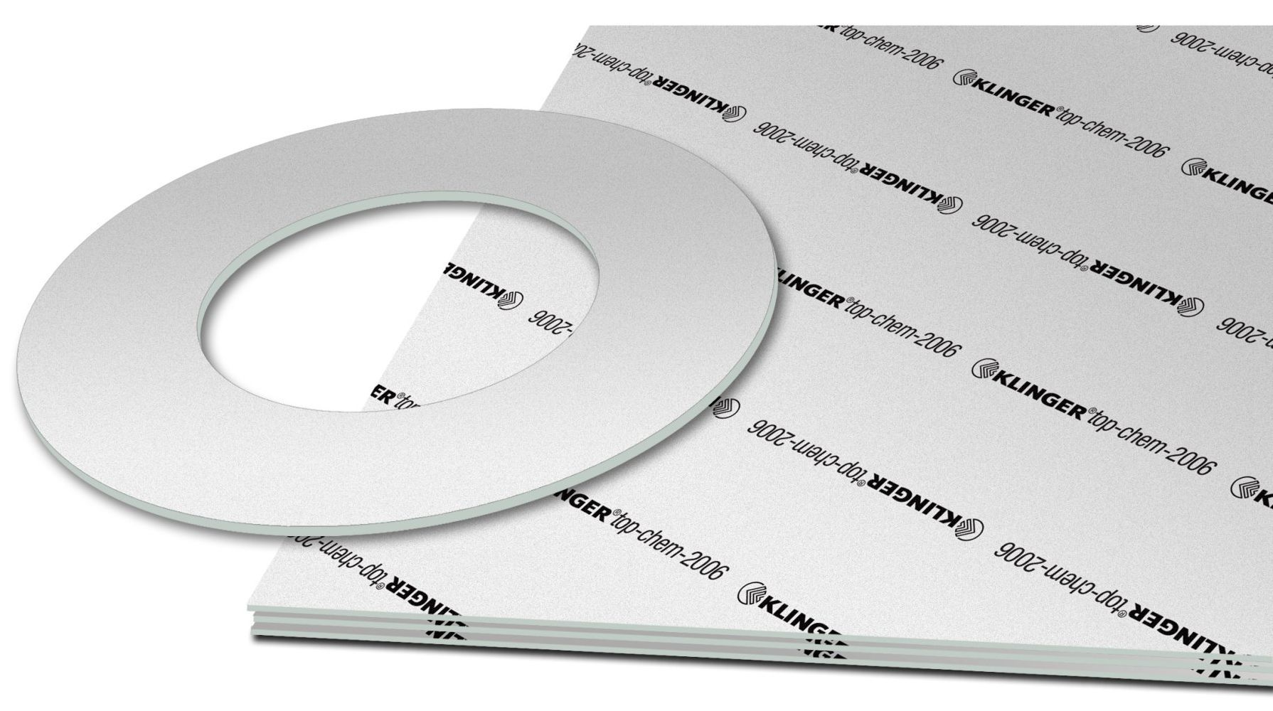 KLINGERSIL C-4201 compressed fiber sheet material with cut gasket