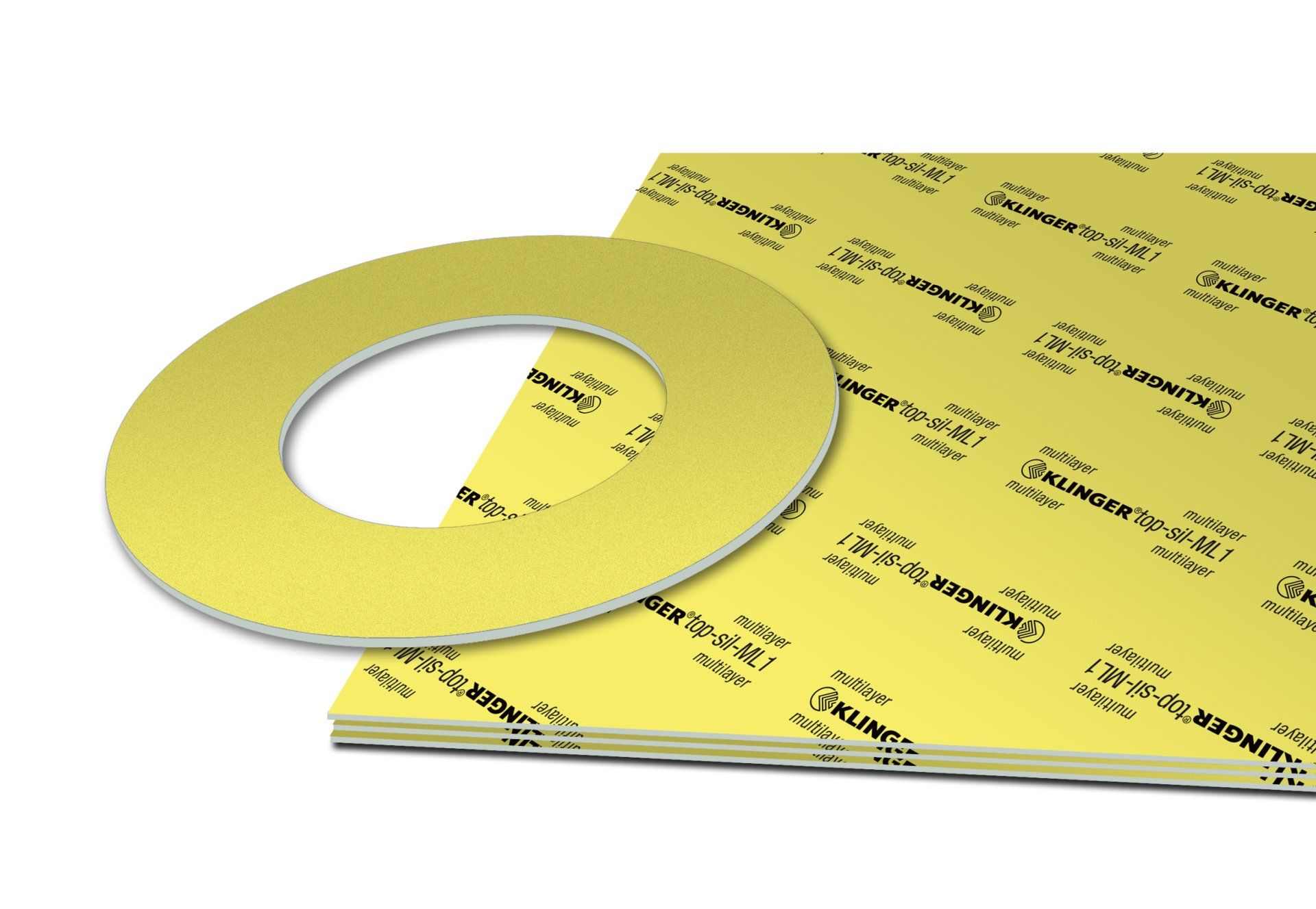 KLINGER top-sil ML1 compressed fiber sheet material with cut gasket