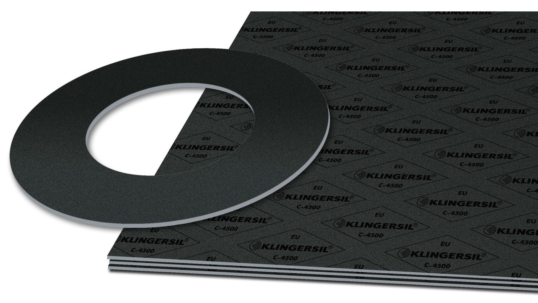 KLINGERSIL C-4401 compressed fiber sheet material with cut gasket