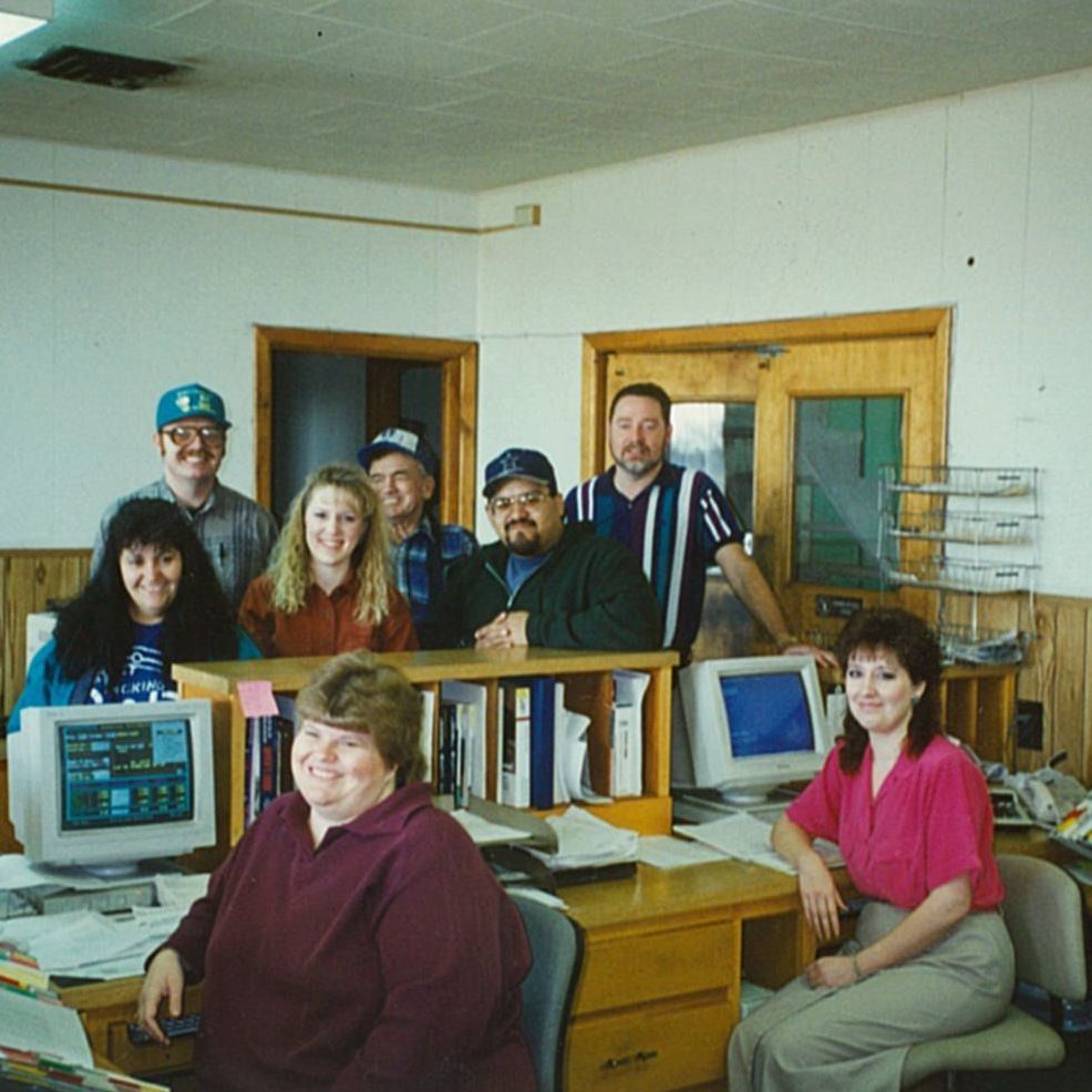 KLINGER GPI employees gather in front office