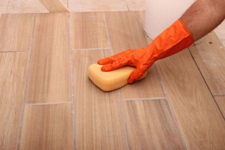 Grouting Tiles Floor — Big Red Carpet & Property Maintenance In Bowen, QLD