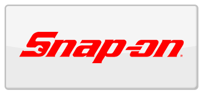 Snap-on logo in red text within a white button.