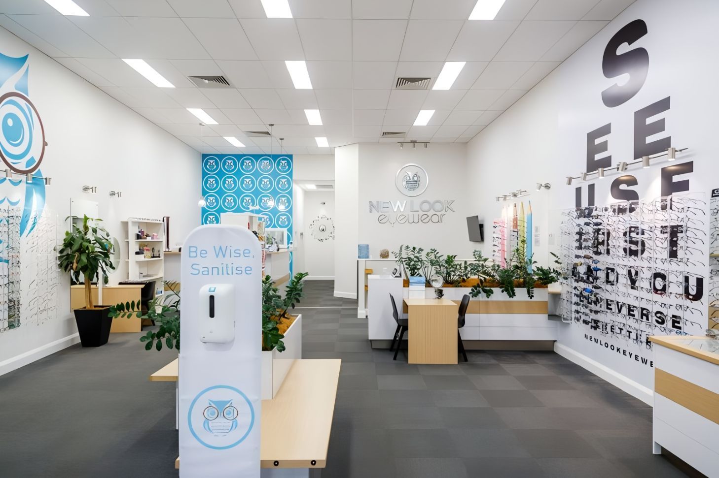 There Is a Hand Sanitizer Machine in The Middle of The Room — New Look Eyewear In Maitland, NSW