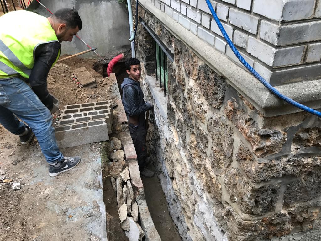 Étanchéité de mur enterré à Nanterre