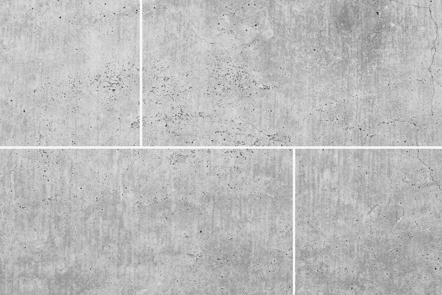 Sfondo in piastrelle di cemento grigio con fughe visibili.