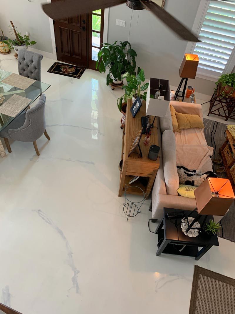 Floor In A Living Room — Debary, FL — All American Epoxy Flooring LLC