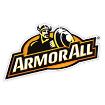 The logo for armorall is a viking holding a hammer.