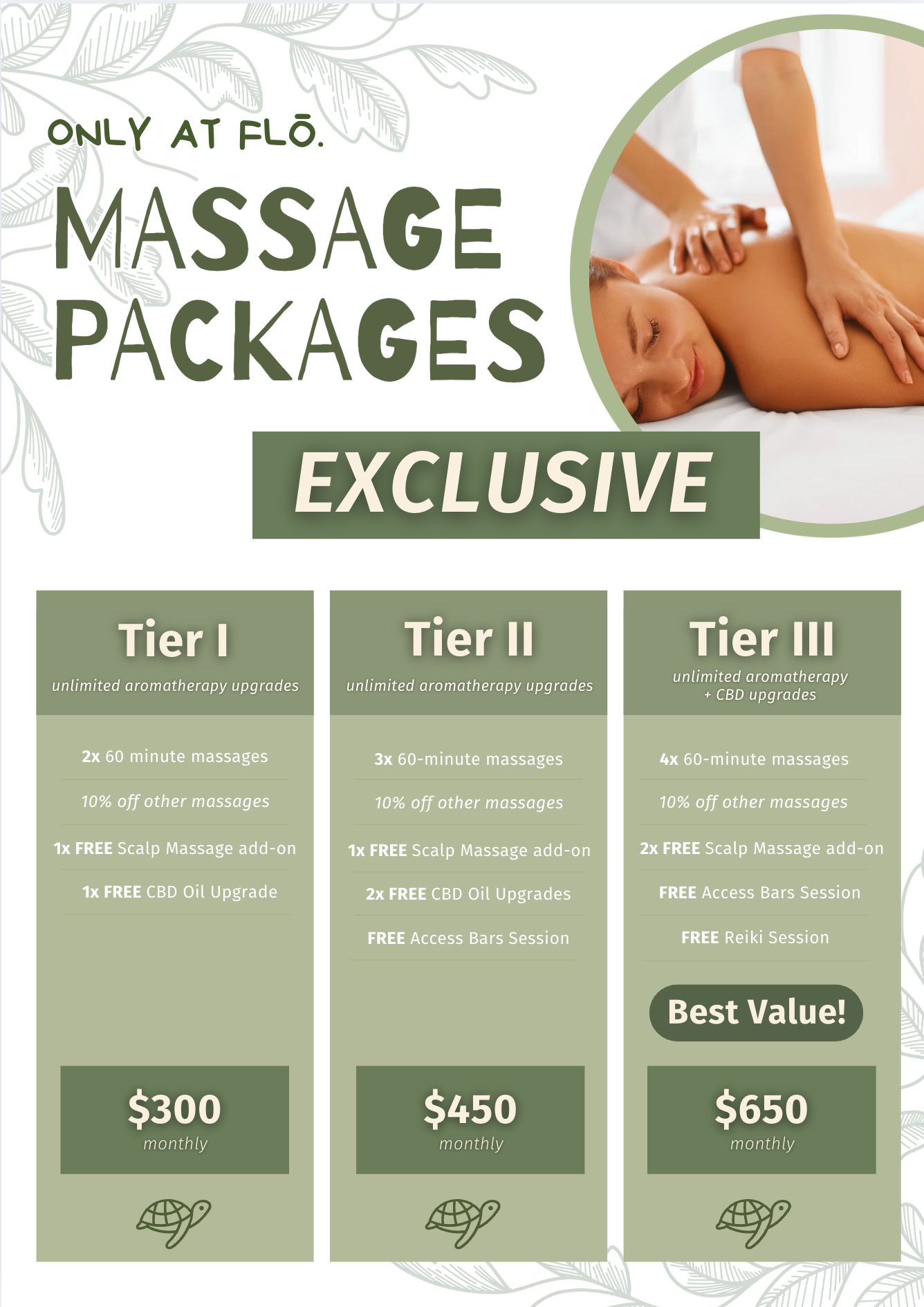 A woman is getting a massage at a spa.