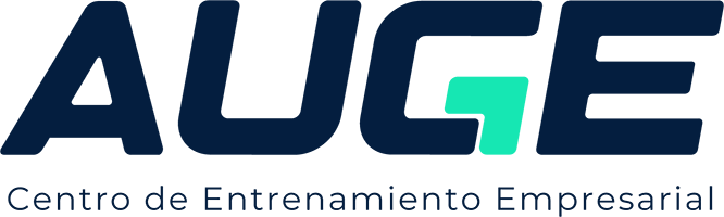 Logotipo para AUGE, Centro de Entrenamiento Empresarial con una 