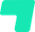 Forma abstracta de color verde azulado que se asemeja al número siete.