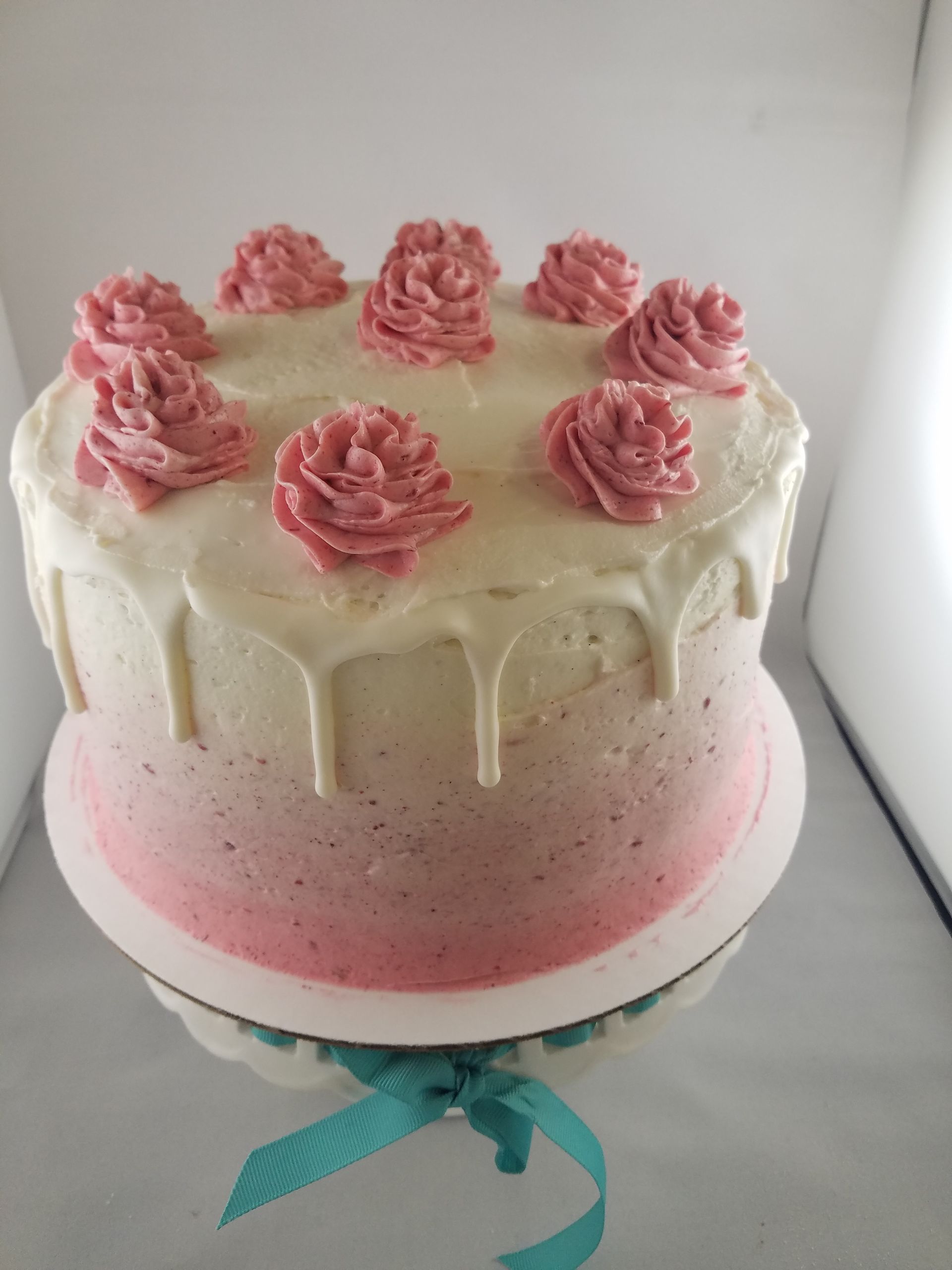 Raspberry White Chocolate Cake