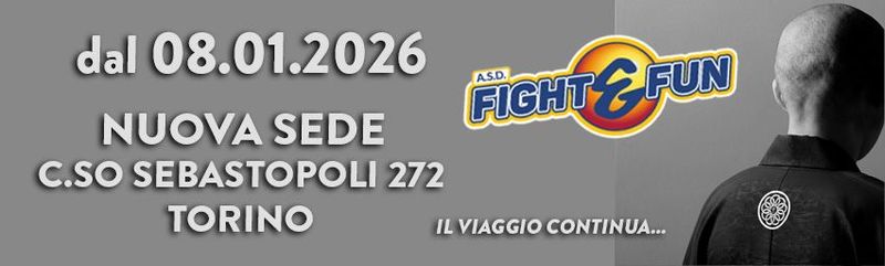 Locandina della nuova sede del dojo