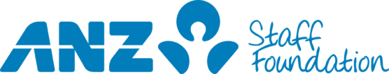 Anz staff foundation logo on a white background