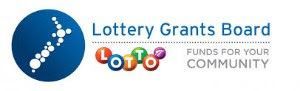 The logo for the lottery grants board funds for your community