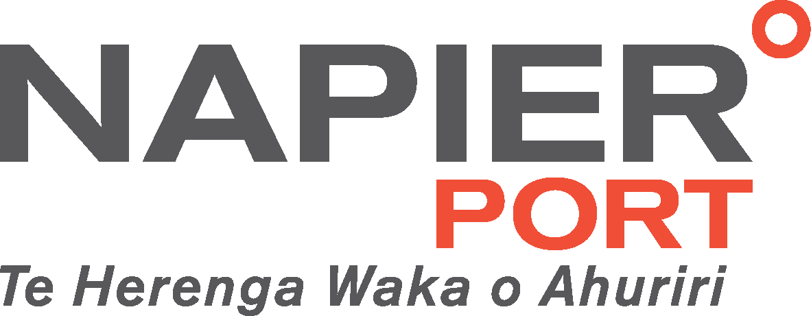 A logo for napier port te herenga waka o ahuriri