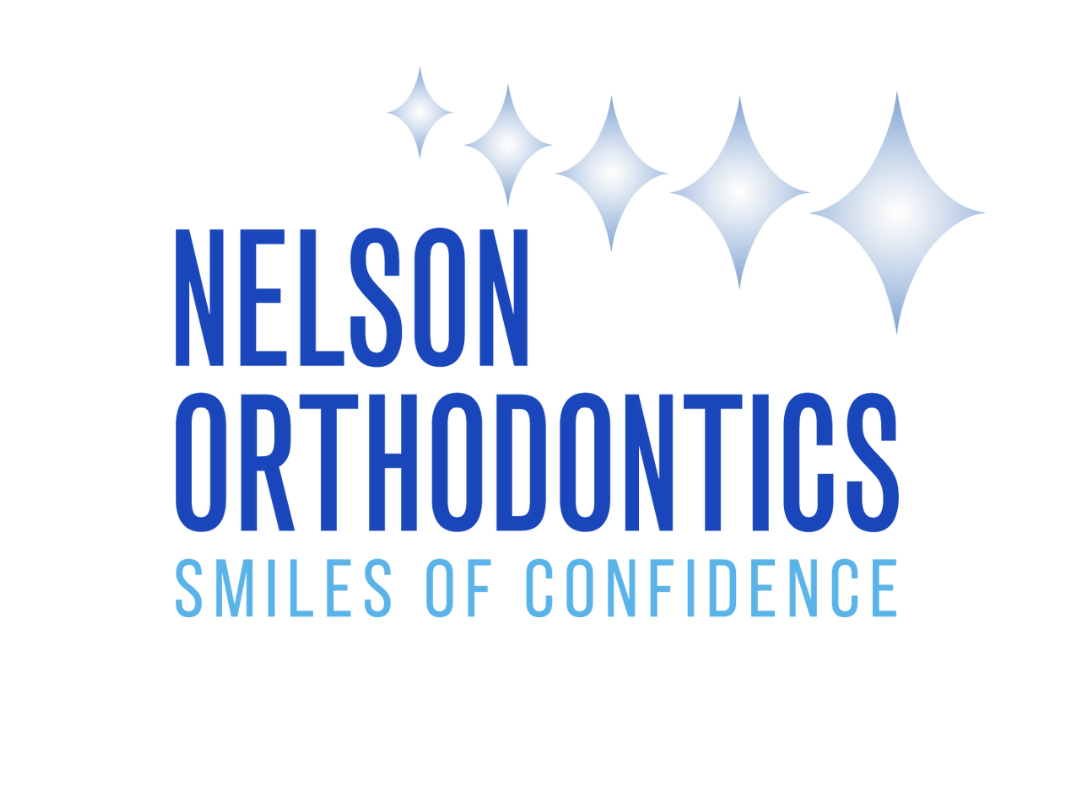 Nelson orthodontics smiles of confidence logo on a white background