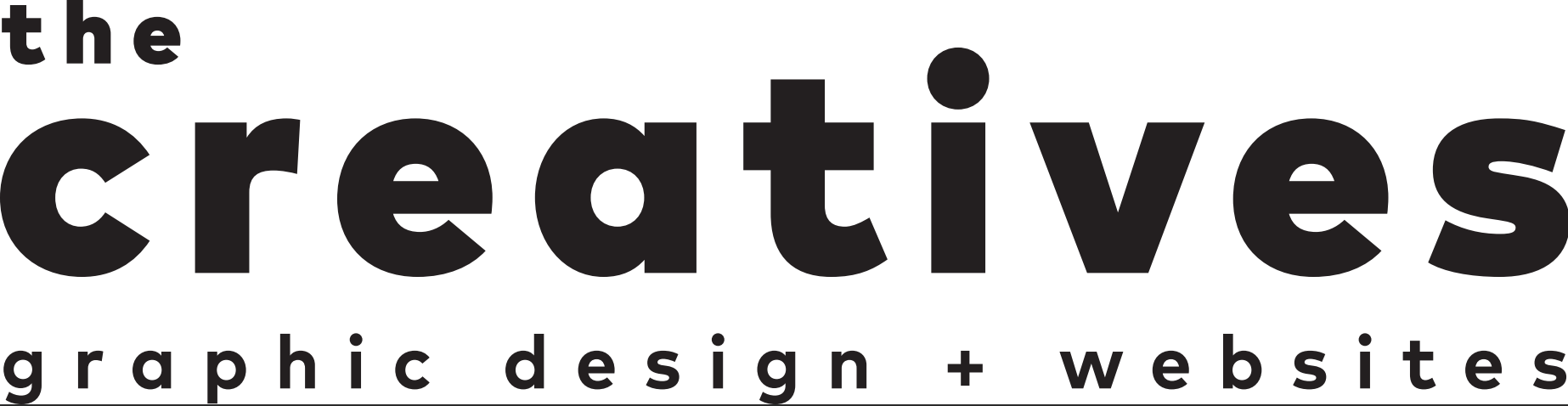 A logo for the creatives graphic design and websites