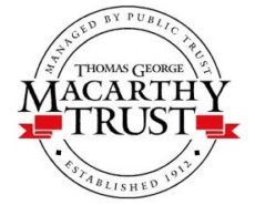 The logo for the thomas george macarthy trust