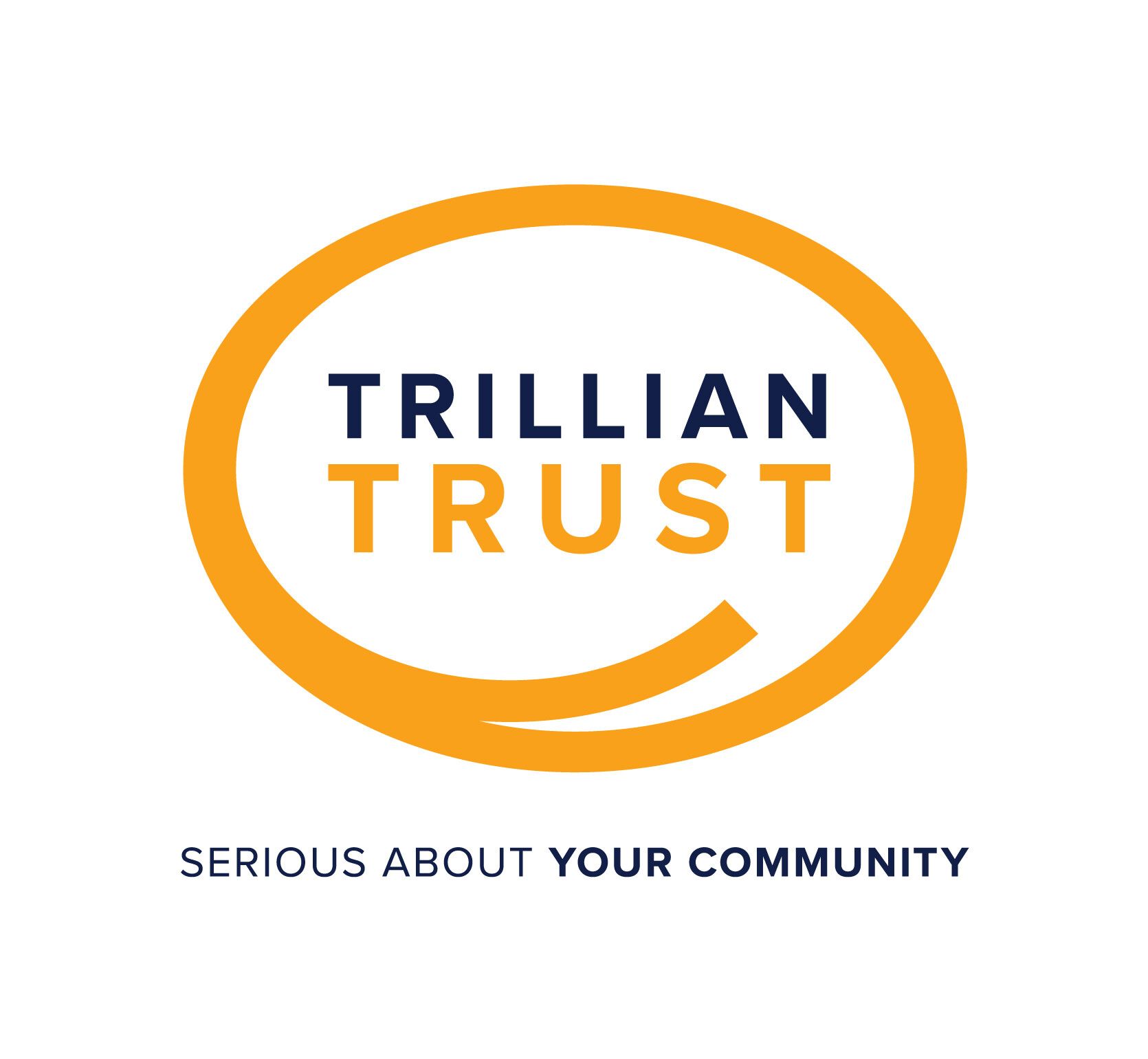 The trillian trust logo is serious about your community