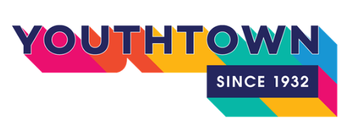 A colorful logo for youthtown since 1932