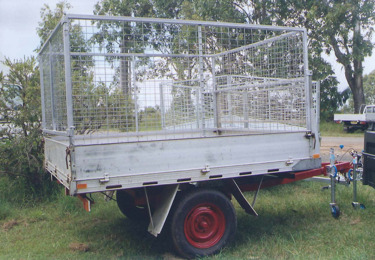 Box Trailer with Cage — Coastal Trailer Sales in South Grafton NSW