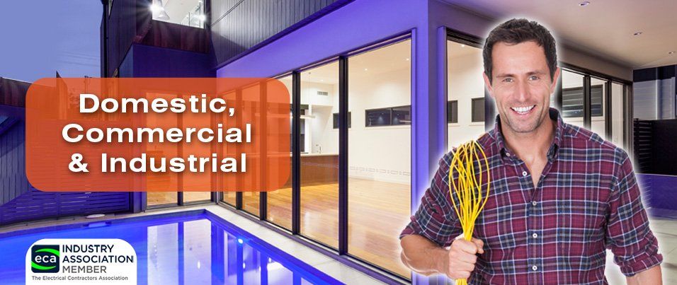 Domestic, Commercial & Industrial. Electrician at work in Toowoomba