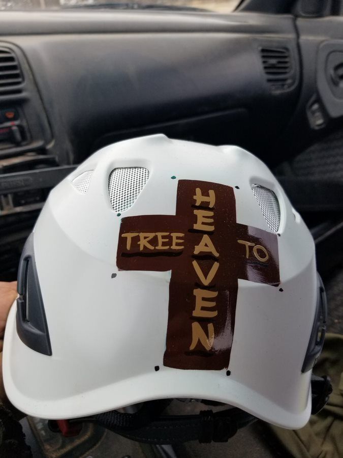 White helmet — Cross Junction, VA — Smelser's Tree Service LLC