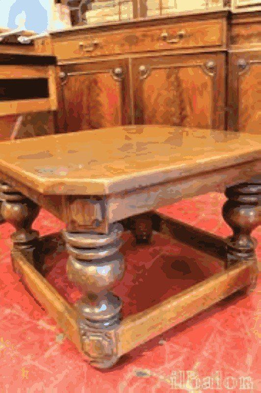 tavolo antico in legno restaurato