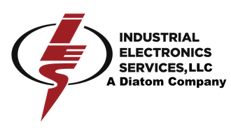 Logo for Industrial Electronics Services, LLC. Red 
