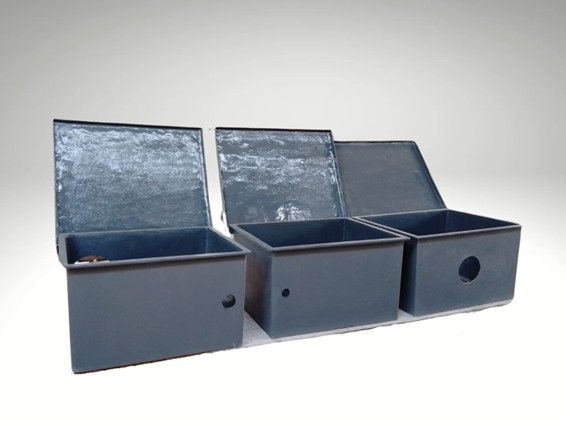 Cajas rectangulares para materiales (fibra de vidrio)