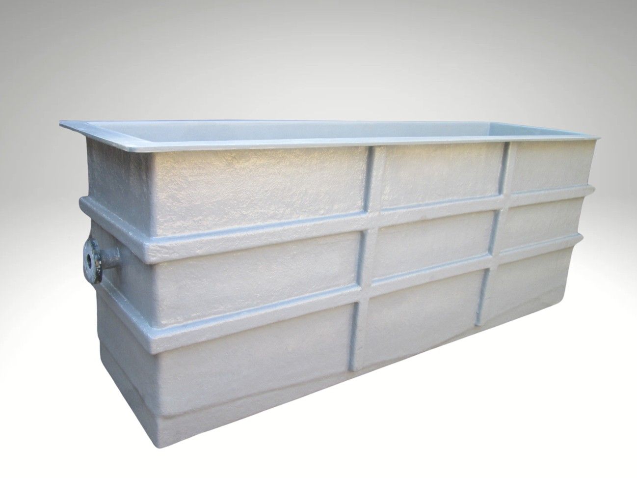Tanque rectangular para sustancia liquida (fibra de vidrio)