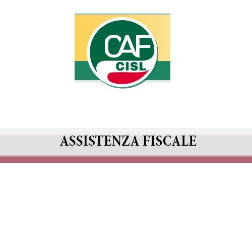 Logo Caf Cisl e la scritta assistenza fiscale