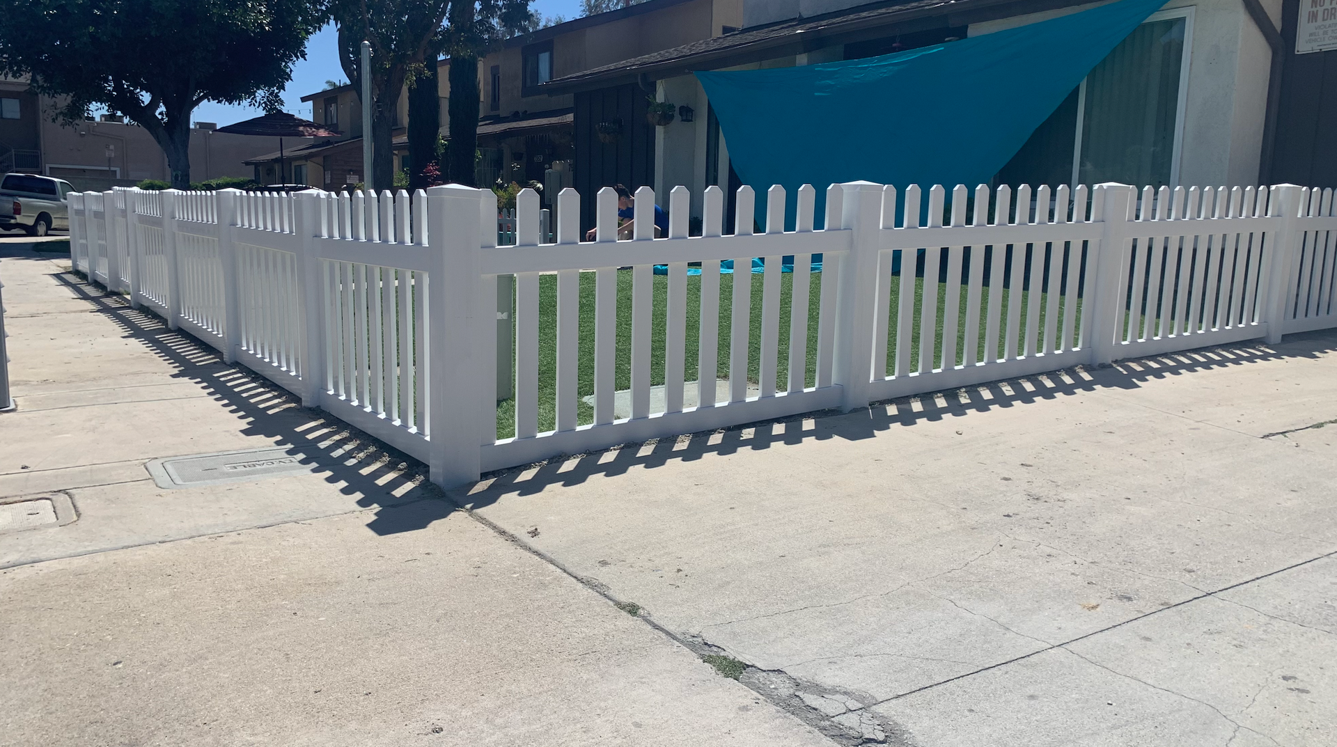 No Limit Fence Company recent fencing project